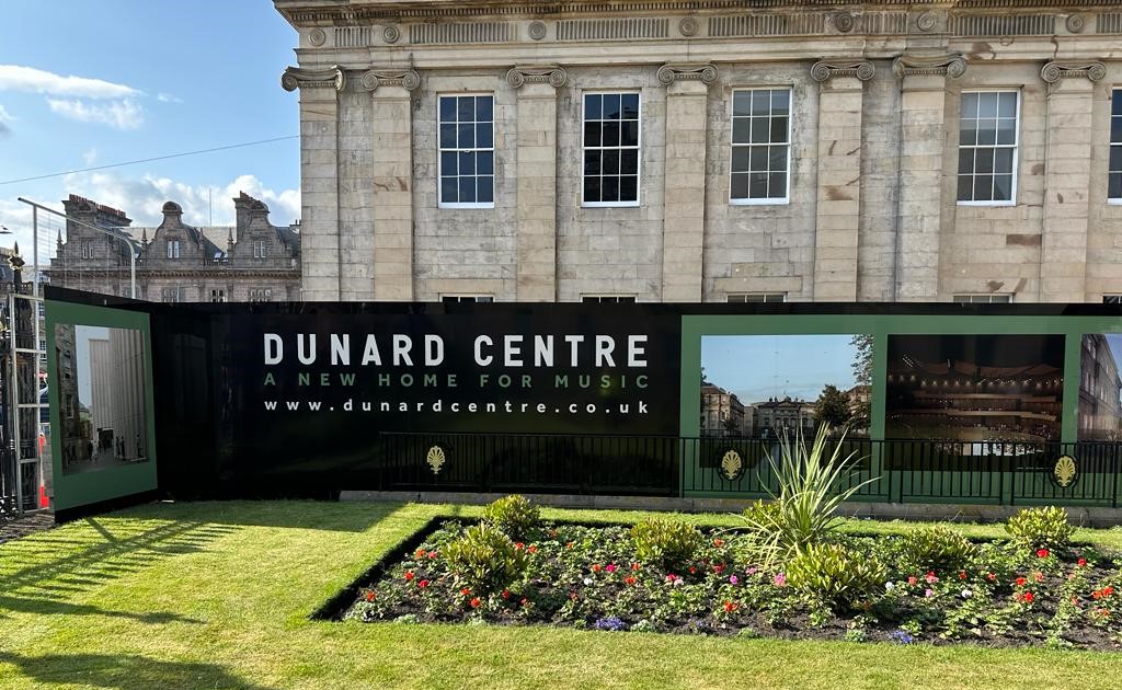 External Hoarding at The Dunard Centre